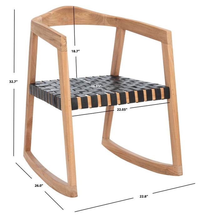 Willa Rocking Dining Chair/Black