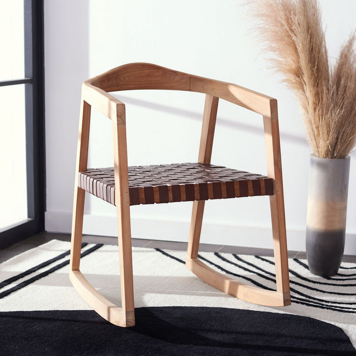 Willa Rocking Dining Chair /Cognac