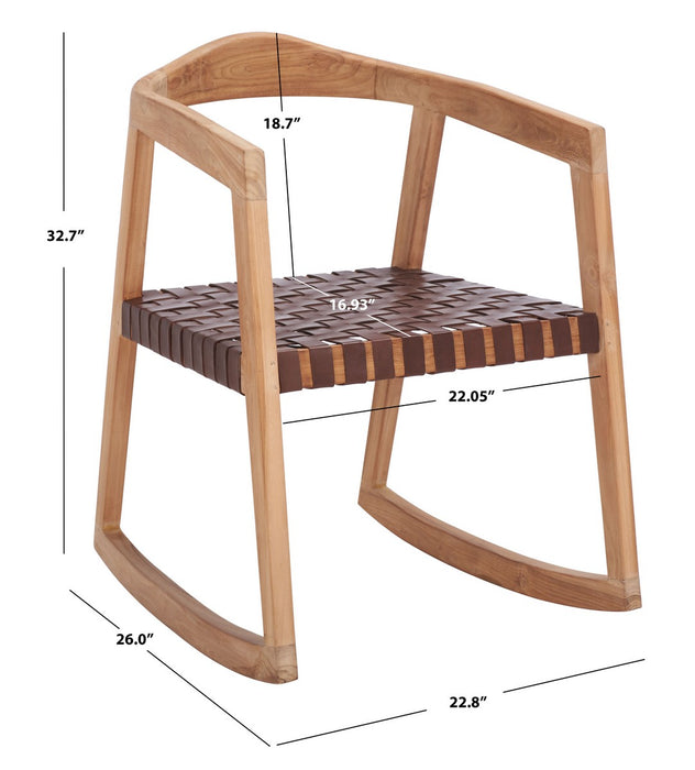Willa Rocking Dining Chair /Cognac