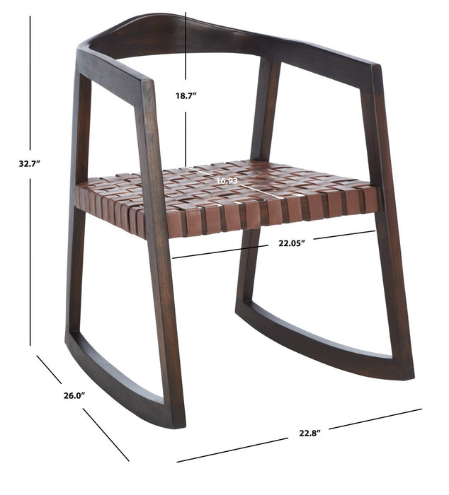 Willa Rocking Dining Chair/Cognac Walnut