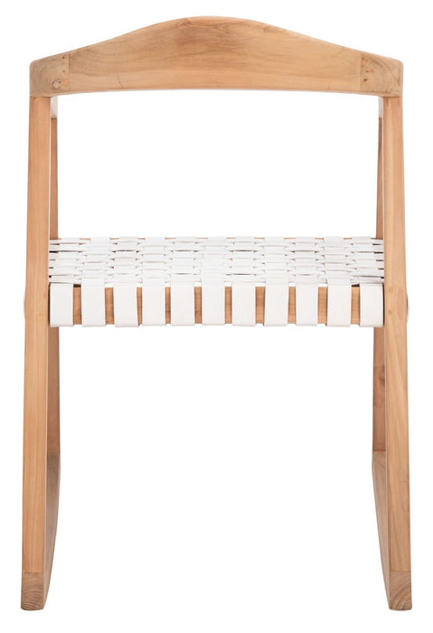 Willa Rocking Dining Chair/White Natural