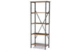 Lancashire Metal Wood Bookshelf - Cool Stuff & Accessories