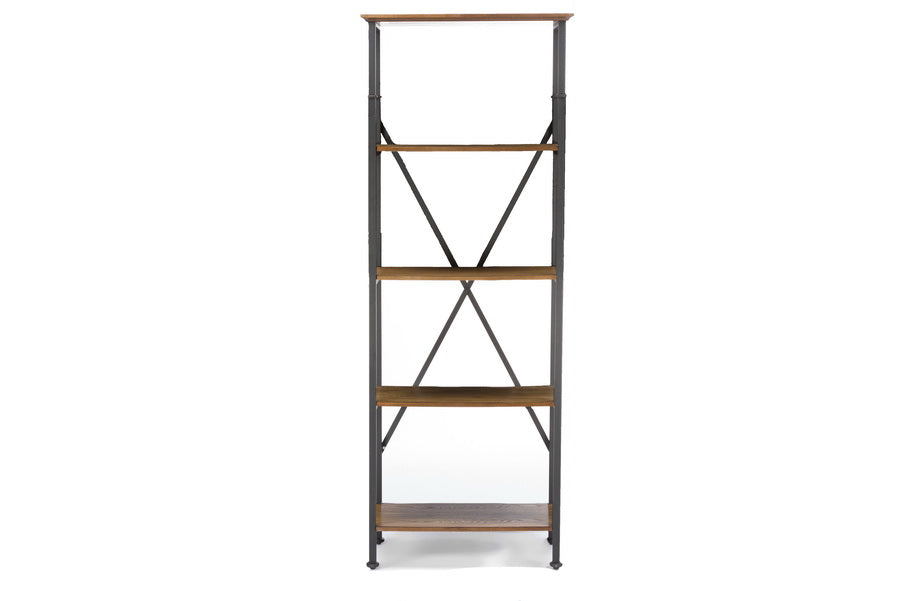 Lancashire Metal Wood Bookshelf - Cool Stuff & Accessories