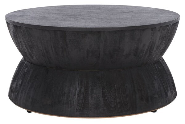 Alecto Round Coffee Table/Black