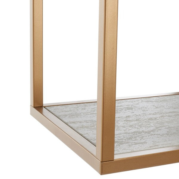 Roiya 6 Shelf Etagere/ Beige/ Gold