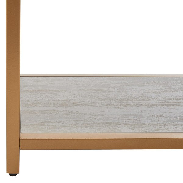 Roiya 6 Shelf Etagere/ Beige/ Gold