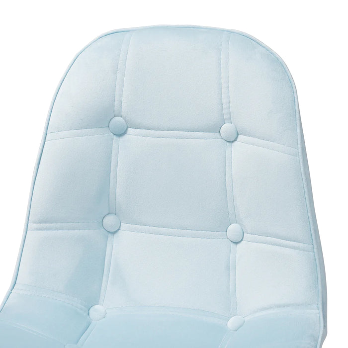Kabira Swivel Office Chair/Aqua Velvet