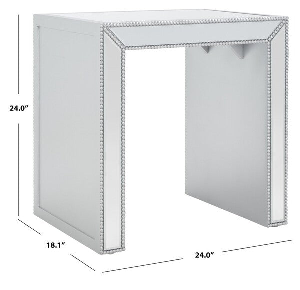 Laken Mirrored Accent Table