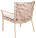 Collette Rattan Accent Chair W / Cushion/Natural White Wash/White - Cool Stuff & Accessories