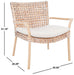 Collette Rattan Accent Chair W / Cushion/Natural White Wash/White - Cool Stuff & Accessories