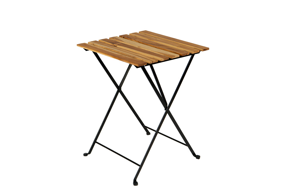 Solid Teak Wood Bistro Set Folding Table And Chair /Navy