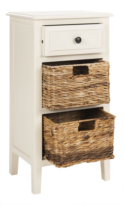 Everly Drawer Side Table/Vintage White - Cool Stuff & Accessories