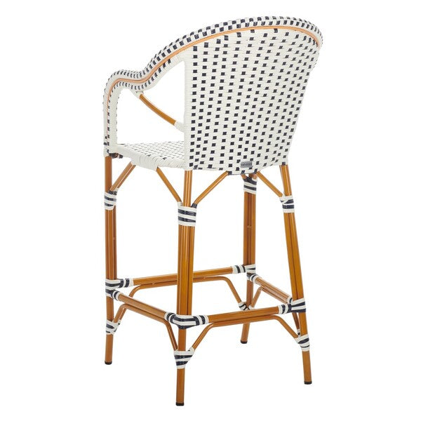 California Bar Stool/White/Navy