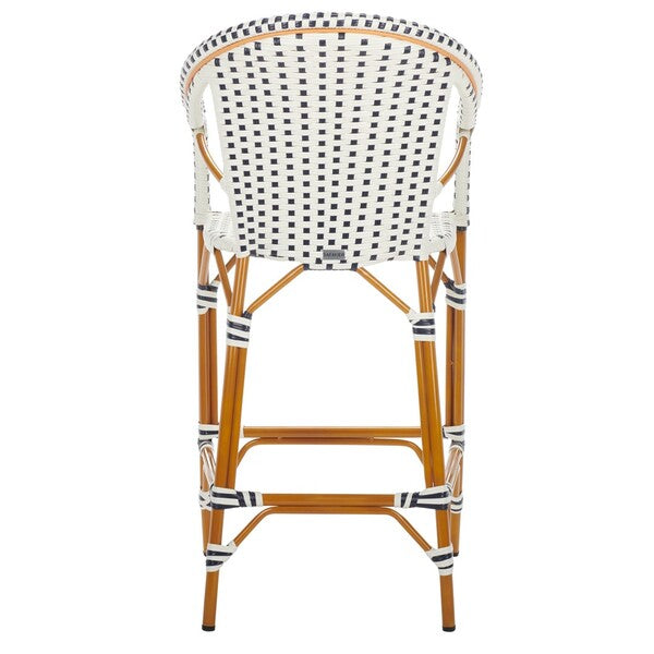 California Bar Stool/White/Navy