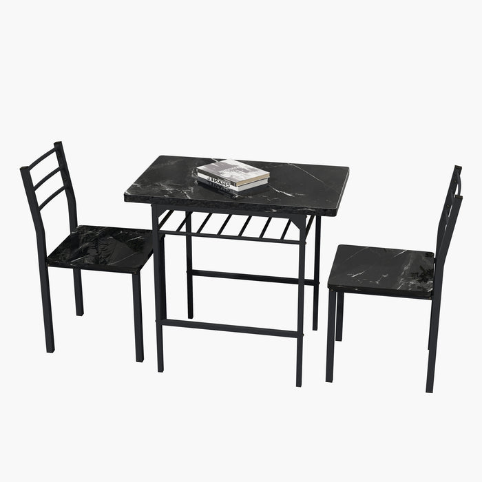 Modern 3 Piece Dining Table Set