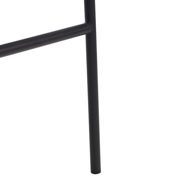 Olenna Woven Counter Stool/Cognac Black