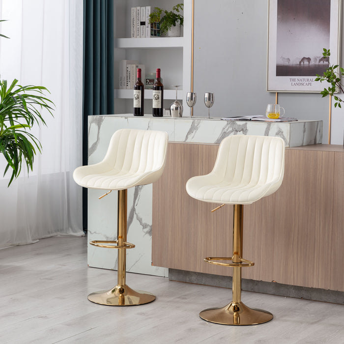 Bar Stool Set of 2/ Ivory