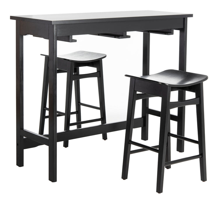 Colbie 3 Piece Pub Set/Black - Cool Stuff & Accessories