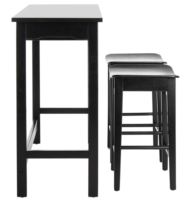 Colbie 3 Piece Pub Set/Black - Cool Stuff & Accessories