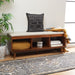 Cricket Open Shelf Bench W/ Cushion/ Cream Linen - Cool Stuff & Accessories