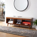 Cricket Open Shelf Bench W/ Cushion/ Cream Linen - Cool Stuff & Accessories