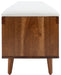Cricket Open Shelf Bench W/ Cushion/ Cream Linen - Cool Stuff & Accessories