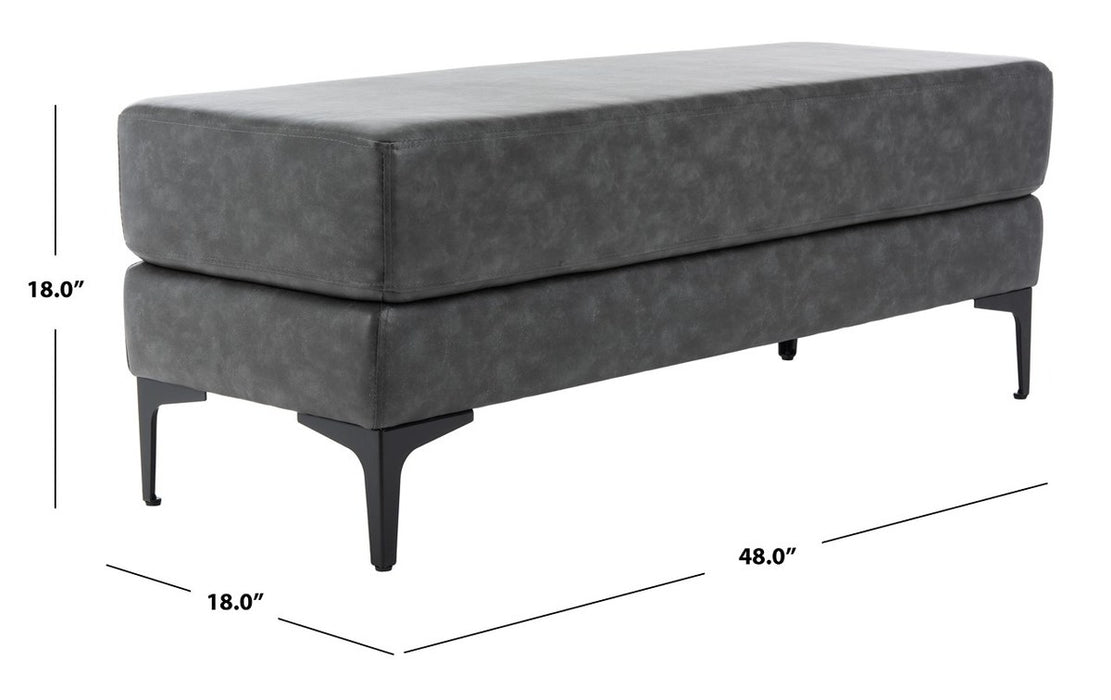 Elise Rectangular Bench/ Grey - Cool Stuff & Accessories