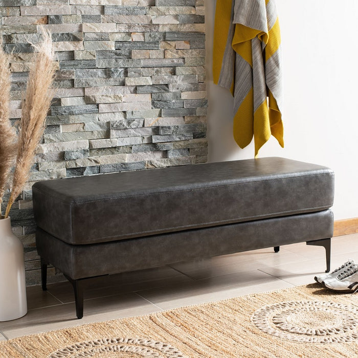 Elise Rectangular Bench/ Grey - Cool Stuff & Accessories