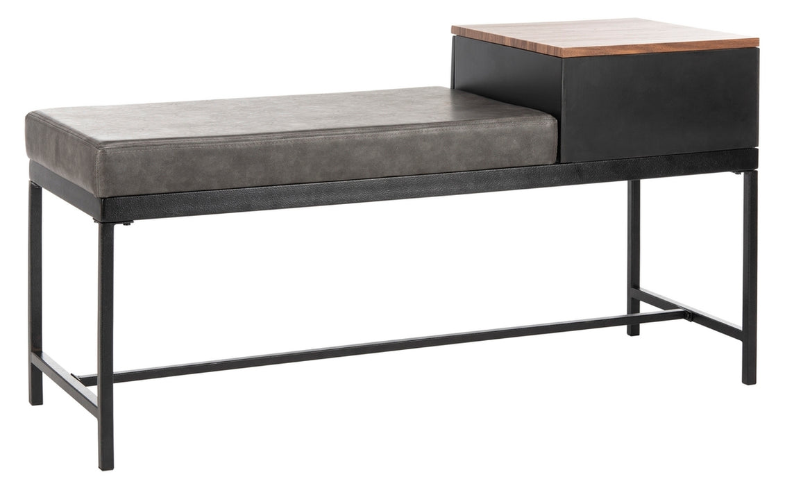 Maruka Bench With Storage/Light Brown/Grey - Cool Stuff & Accessories