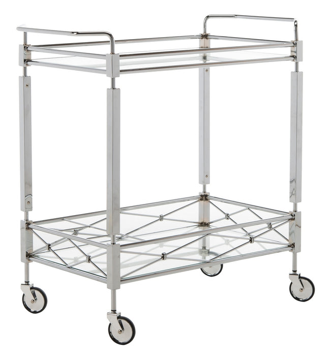 Ingrid 2 Tier Rectangle Bar Cart - Cool Stuff & Accessories