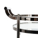 Sienna Contemporary Gunmetal 2 Tier Round Bar Cart - Cool Stuff & Accessories