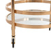 Sienna  2 Tier Round Bar Cart/Gold - Cool Stuff & Accessories