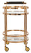 Sienna  2 Tier Round Bar Cart/Gold - Cool Stuff & Accessories
