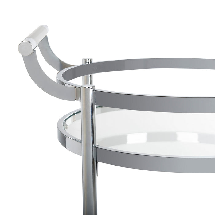 Sienna 2 Tier Round Bar Cart - Cool Stuff & Accessories