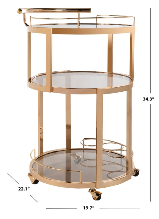 Rio 3 Tier Round Bar Cart And Wine Rack - Cool Stuff & Accessories