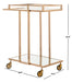 Capri 2 Tier Rectangle Bar Cart - Cool Stuff & Accessories
