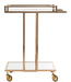 Capri 2 Tier Rectangle Bar Cart - Cool Stuff & Accessories