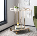 Capri 2 Tier Rectangle Bar Cart - Cool Stuff & Accessories