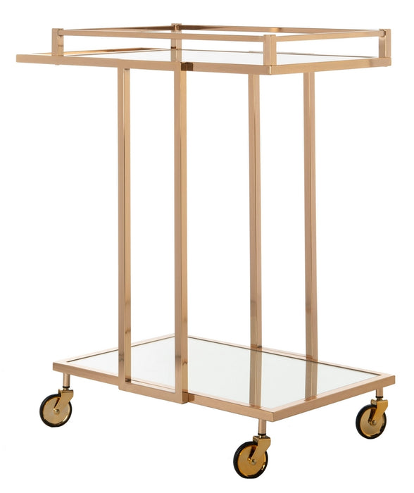 Capri 2 Tier Rectangle Bar Cart - Cool Stuff & Accessories