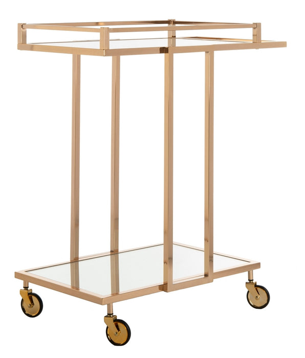 Capri 2 Tier Rectangle Bar Cart - Cool Stuff & Accessories