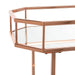 Silva 2 Tier Octagon Bar Cart/Rose Gold - Cool Stuff & Accessories