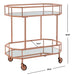 Silva 2 Tier Octagon Bar Cart/Rose Gold - Cool Stuff & Accessories