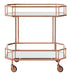 Silva 2 Tier Octagon Bar Cart/Rose Gold - Cool Stuff & Accessories