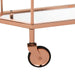 Silva 2 Tier Octagon Bar Cart/Rose Gold - Cool Stuff & Accessories