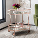 Silva 2 Tier Octagon Bar Cart/Rose Gold - Cool Stuff & Accessories