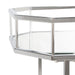 Silva 2 Tier Octagon Bar Cart/Silver - Cool Stuff & Accessories