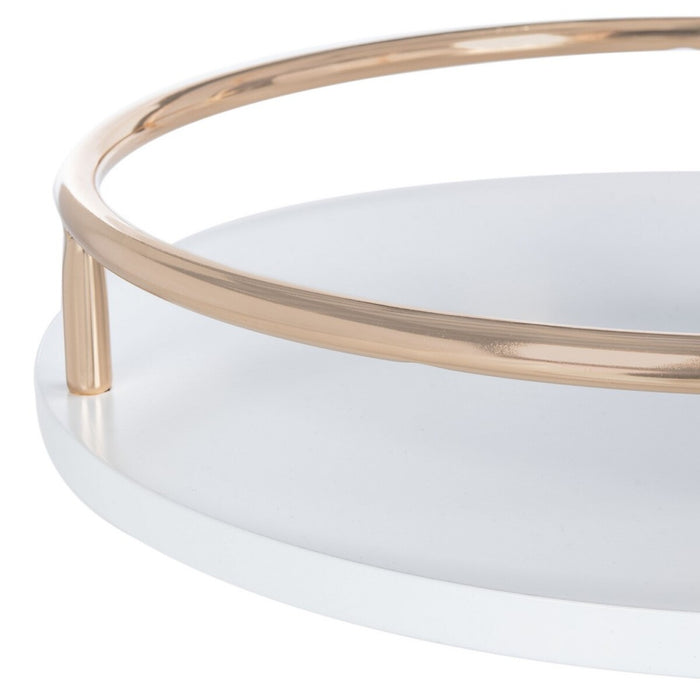 Iva 3 Tier Swivel Bar Table/White Gold - Cool Stuff & Accessories