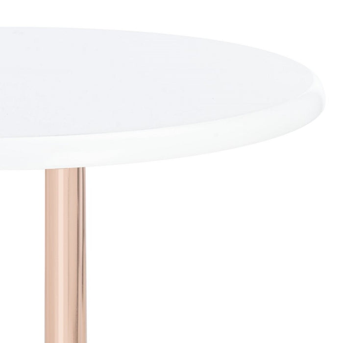 Iva 3 Tier Swivel Bar Table/White Gold - Cool Stuff & Accessories