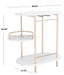 Iva 3 Tier Swivel Bar Table/White Gold - Cool Stuff & Accessories