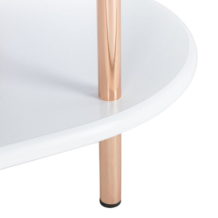Iva 3 Tier Swivel Bar Table/White Gold - Cool Stuff & Accessories